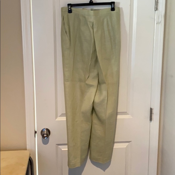 Express Pure Linen Pant Suit Set - Celery Green - Picture 12 of 12